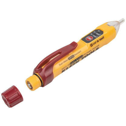 Klein Tools NCVT2PKIT Non-Contact Voltage Tester with Outlet Tester, 12-48V AC or 48-1000V AC Dual Range for Broad Application