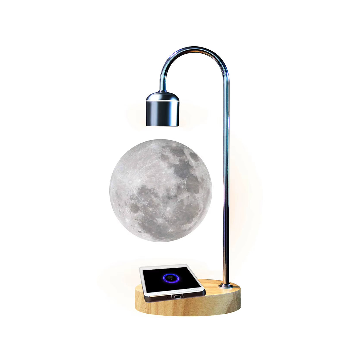 Wireless Charging Magnetic Levitating Floating Wireless LED Light Bulb for Desk Lamp Home Room Office Decor Unique Gift