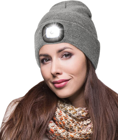 Unisex Beanie with the Light Hands Free Winter Beanie Gifts for Men