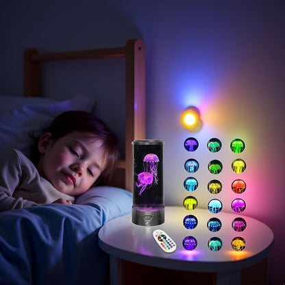 Large LED Jellyfish Lamp, 18 Color Changing Leds