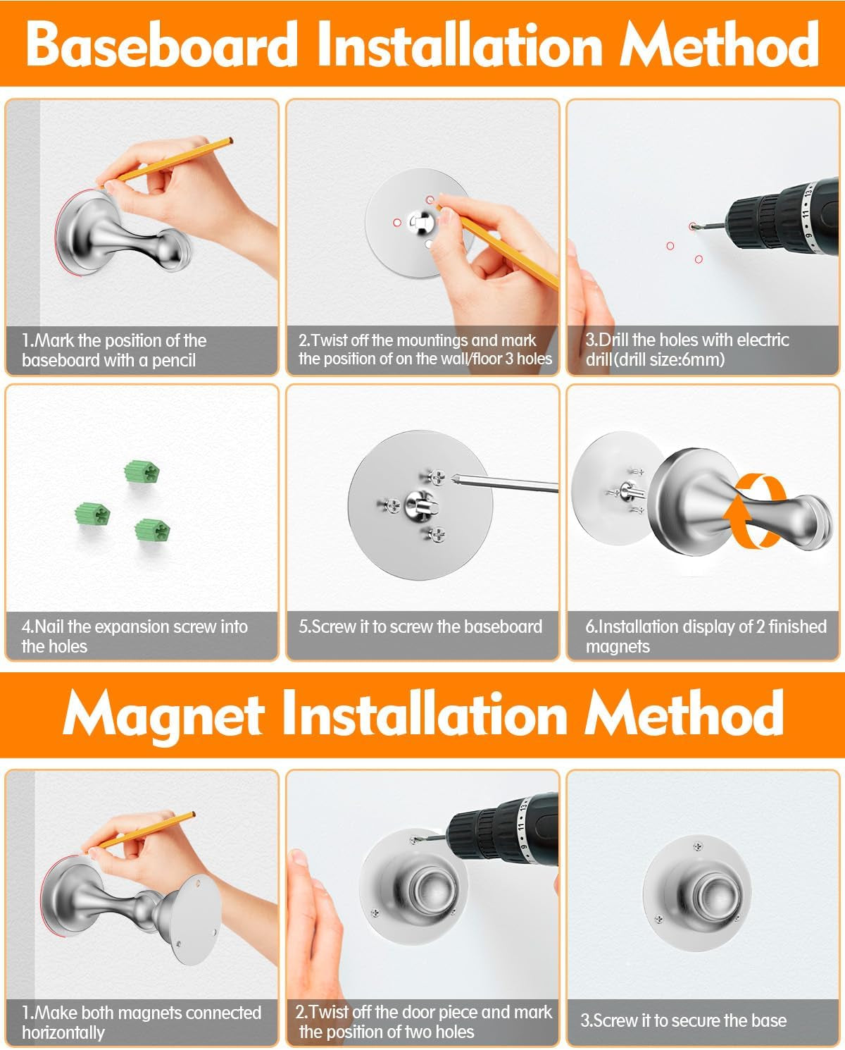 Door Stoppers Magnetic Door Catch Door Stop Holder Doorstop Keep Door Open