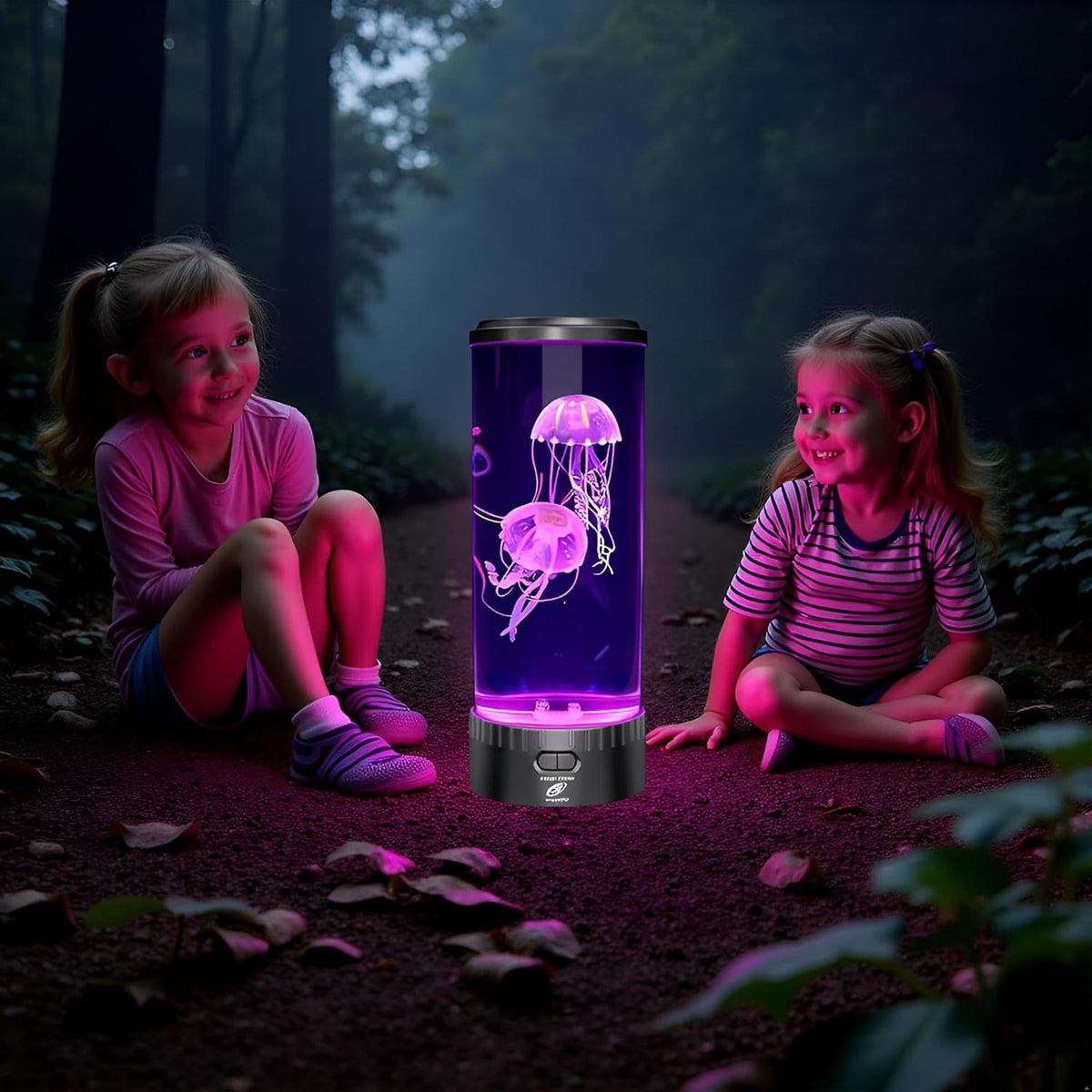 Large LED Jellyfish Lamp, 18 Color Changing Leds
